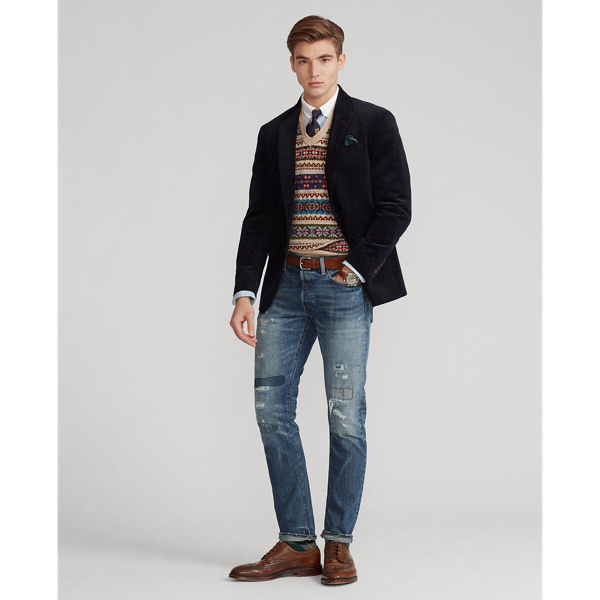 Navy Polo Corduroy Suit Jacket Polo Ralph Lauren 4