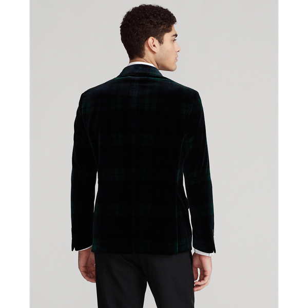 Navy/Green/Black Polo Tartan Velvet Dinner Jacket Polo Ralph Lauren 5