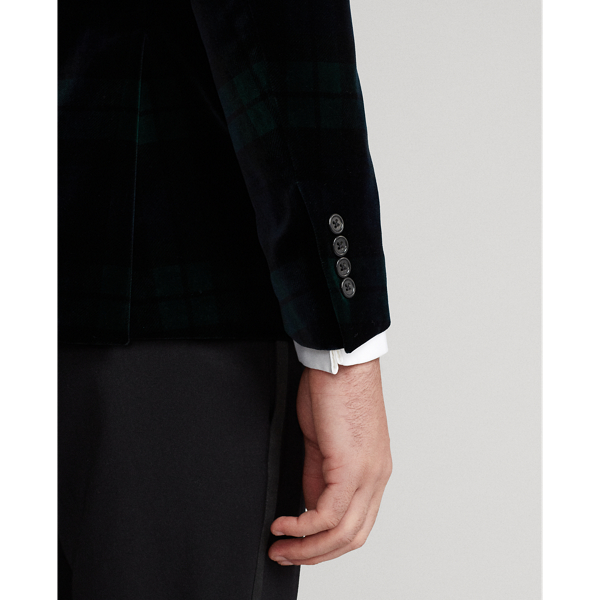 Navy/Green/Black Polo Tartan Velvet Dinner Jacket Polo Ralph Lauren 7