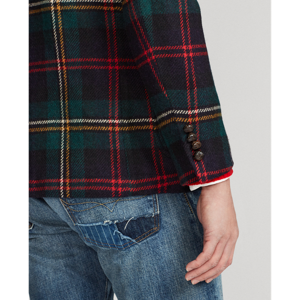 Green Plaid Polo Soft Plaid Wool Sport Coat Polo Ralph Lauren 6