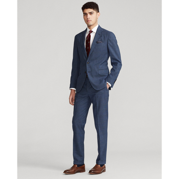 Navy Polo Glen Plaid Wool Suit Jacket Polo Ralph Lauren 4