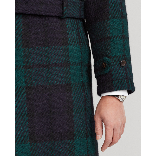 Tartan Tweed Balmacaan Topcoat for Men Ralph Lauren® IN