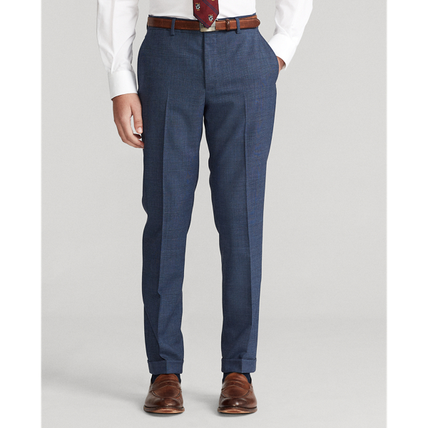 Navy Glen Plaid Wool Suit Trouser Polo Ralph Lauren 4