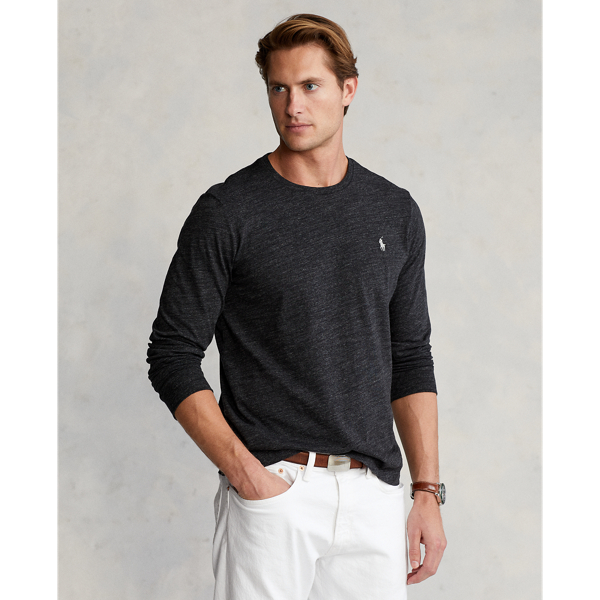 Long sleeve grey ralph lauren polo best sale