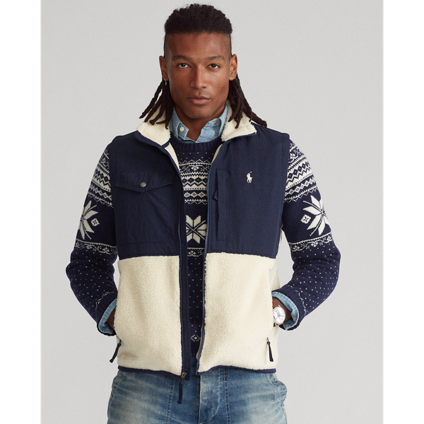 Ralph lauren fleece gilet sale