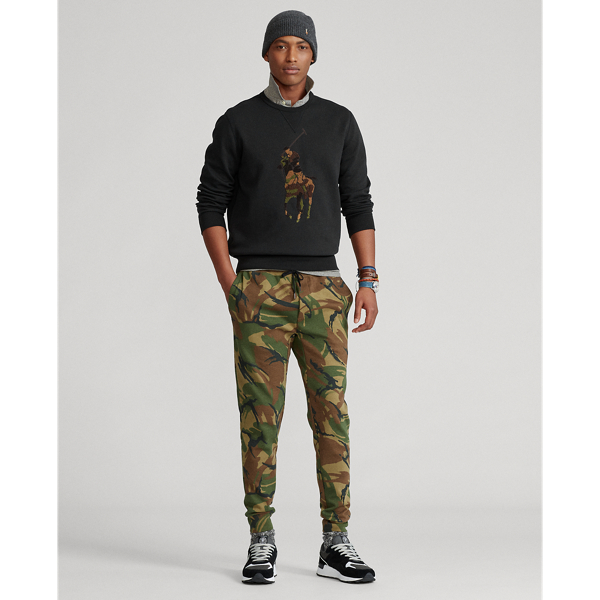 Polo Black W Olive Camo Big Pony Double-Knit Sweatshirt Polo Ralph Lauren 4