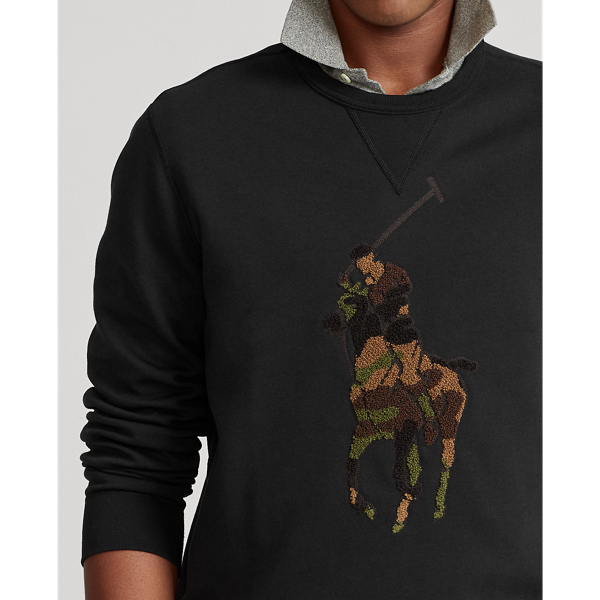 Polo Black W Olive Camo Big Pony Double-Knit Sweatshirt Polo Ralph Lauren 6