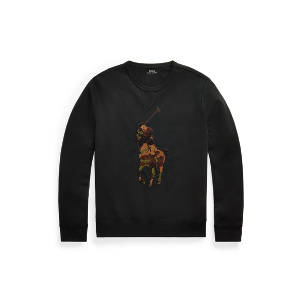 Polo Black W Olive Camo Big Pony Double-Knit Sweatshirt Polo Ralph Lauren 2