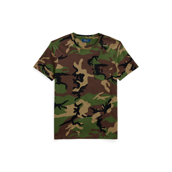 Custom Slim Fit Camo Pocket T-Shirt