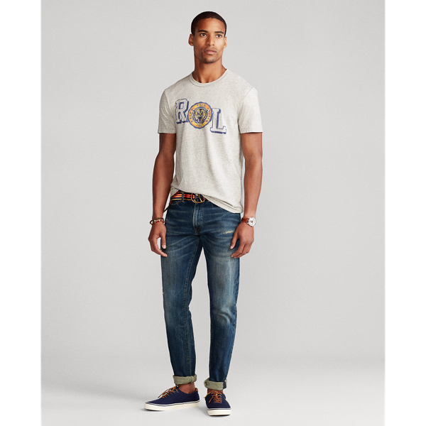 Stadium Pepper Heather Custom Slim Polo Tiger T-Shirt Polo Ralph Lauren 3