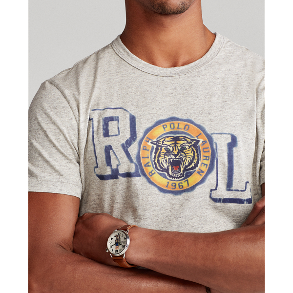 Stadium Pepper Heather Custom Slim Polo Tiger T-Shirt Polo Ralph Lauren 5