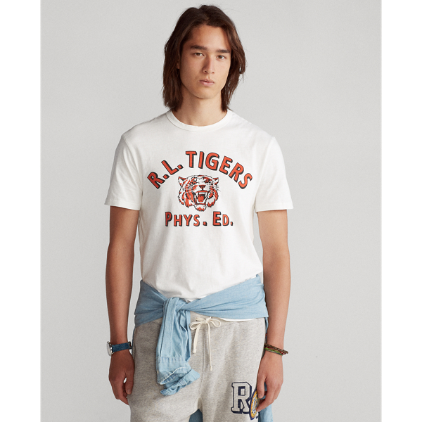 Custom Slim Polo Tiger T Shirt for Men Ralph Lauren UZ