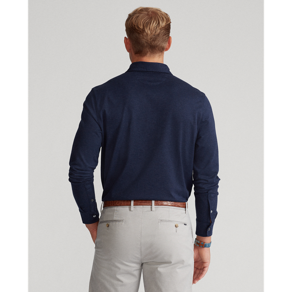 Custom Slim Fit Jacquard Polo Shirt