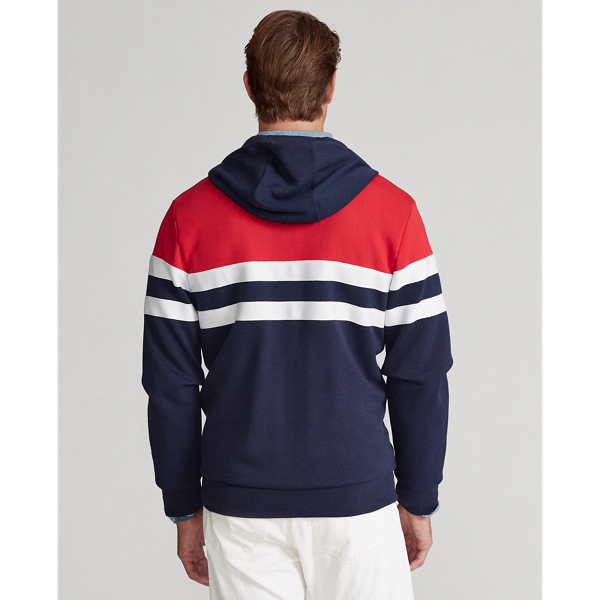 Cruise Navy/RL2000 Red Double-Knit Full-Zip Hoodie Polo Ralph Lauren 5