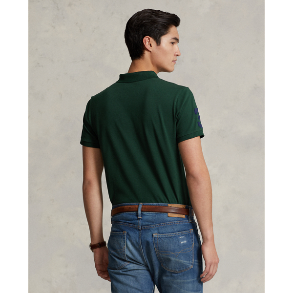 Custom-Slim-Fit Poloshirt Polo Ralph Lauren in College-Grün 5