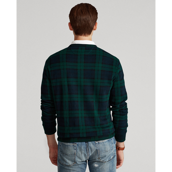 Blackwatch Plaid Crest Tartan-Print Fleece Sweatshirt Polo Ralph Lauren 5