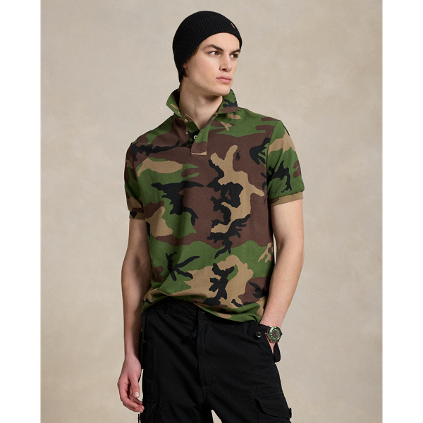 Classic Fit Camo Mesh Polo Shirt Ralph Lauren