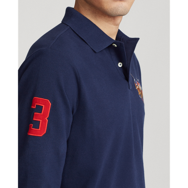 Newport Navy Classic Fit Triple-Pony Mesh Polo Shirt Polo Ralph Lauren 6