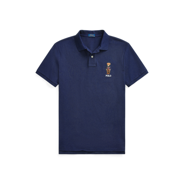 Cruise Navy Custom Slim Fit Polo Bear Mesh Polo Polo Ralph Lauren 2