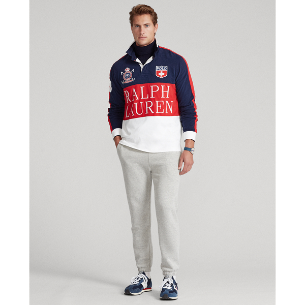 Cruise Navy Multi Classic Fit Jersey Rugby Shirt Polo Ralph Lauren 4