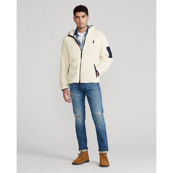 Winter Cream Fleece Full-Zip Hoodie Polo Ralph Lauren 4