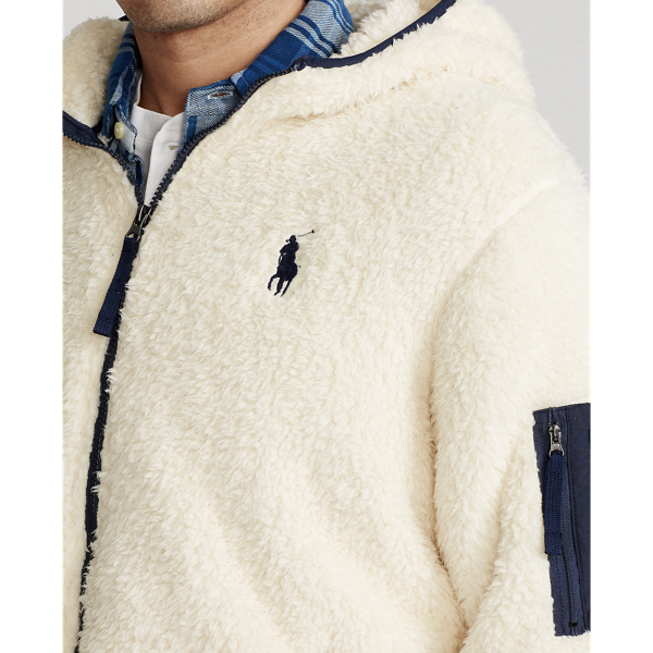 Winter Cream Fleece Full-Zip Hoodie Polo Ralph Lauren 6