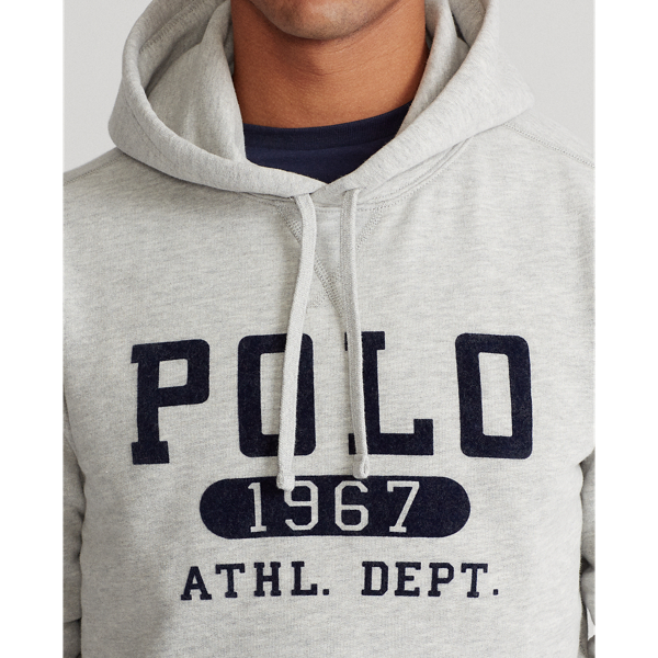 Andover Heather/Navy Fleece Graphic Hoodie Polo Ralph Lauren 6