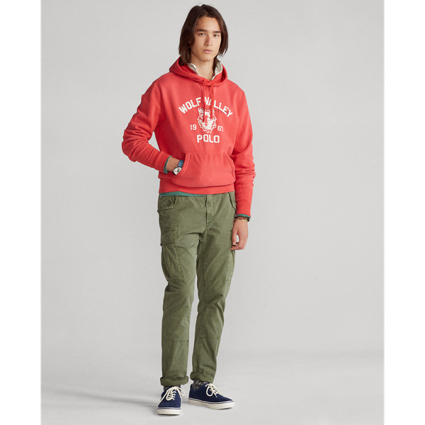 Bistro Red Fleece Graphic Hoodie Polo Ralph Lauren 4