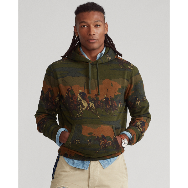 Equestrian-Print Fleece Hoodie for Men Ralph Lauren® PE