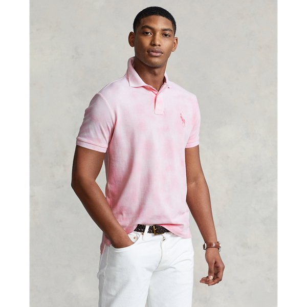 Pink Pony Tie Dye Polo Shirt