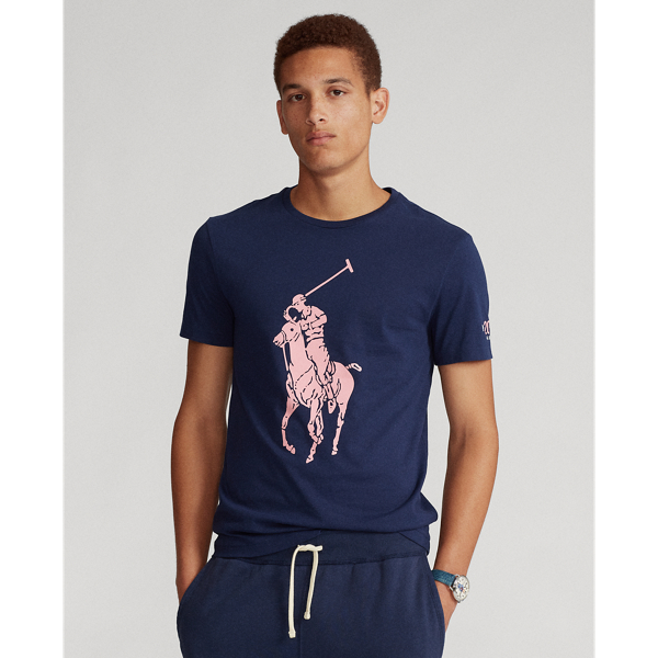 Pink slim fit shops t shirt