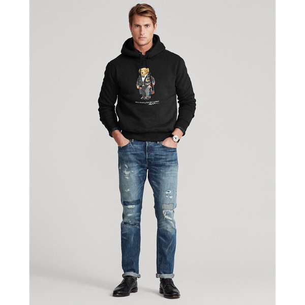 Black Polo Bear Fleece Hoodie Polo Ralph Lauren 4