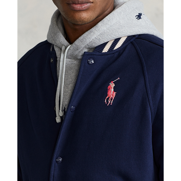 Pink Pony Fleece Baseball Jacket for Men | Ralph Lauren® PA
