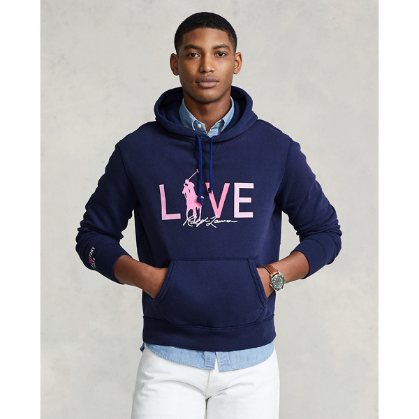 Ralph lauren pink pony fleece hoodie best sale