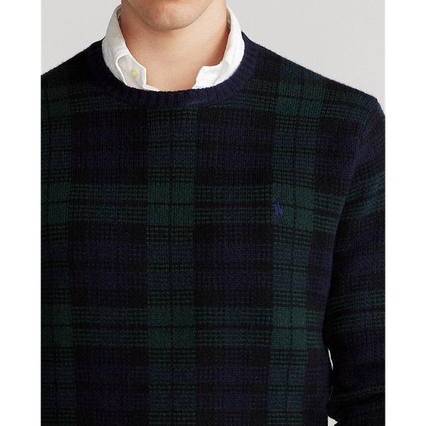 Blackwatch Plaid Black Watch Wool Sweater Polo Ralph Lauren 6