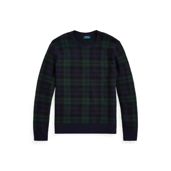 Blackwatch Plaid Black Watch Wool Sweater Polo Ralph Lauren 2