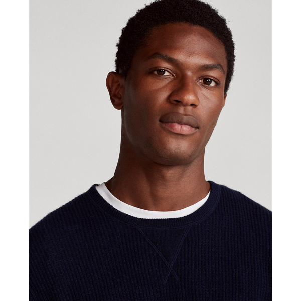 Washable Cashmere Crewneck Sweater Polo Ralph Lauren em Hunter Navy 5