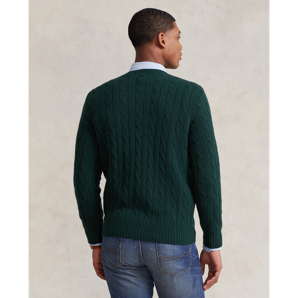 Moss Agate The Iconic Cable-Knit Cashmere Jumper Polo Ralph Lauren 5