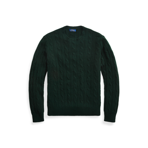 Moss Agate The Iconic Cable-Knit Cashmere Jumper Polo Ralph Lauren 2