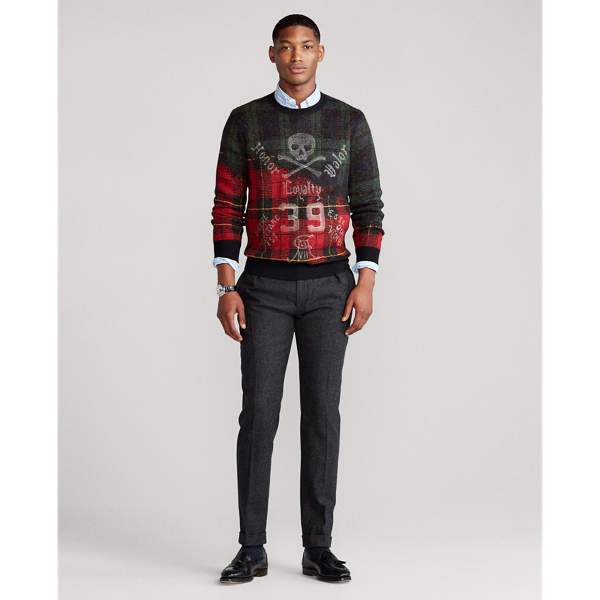 Plaid Multi Plaid Skull-and-Bones Jumper Polo Ralph Lauren 3