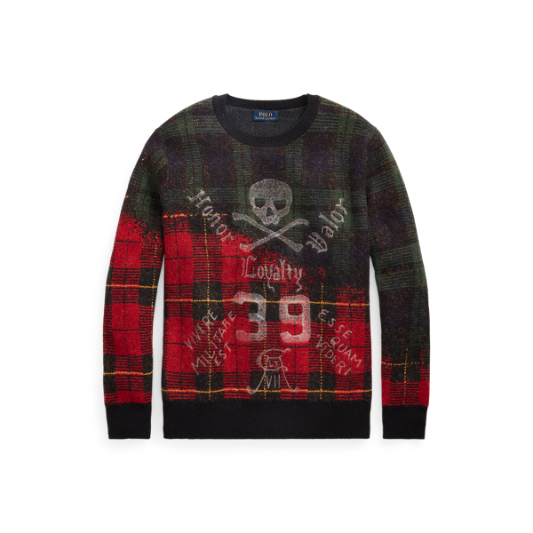 Maglia scozzese con teschio e tibie Polo Ralph Lauren in 1