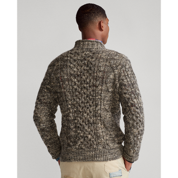 Ragg Flag Novelty Flag Aran Marled Jumper Polo Ralph Lauren 6