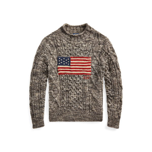 Flag Aran Marled Jumper Polo Ralph Lauren 1