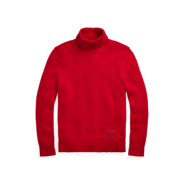 Camisola de malha de gola alta de l&atilde; Polo Ralph Lauren em 1