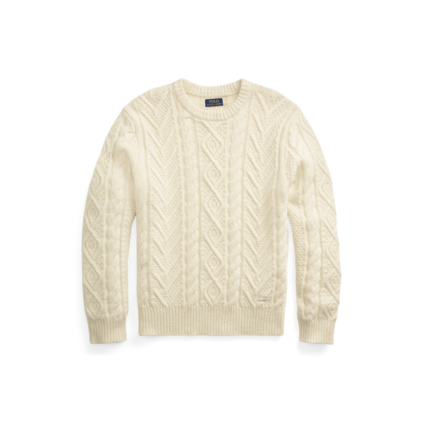 Aran-Knit Wool-Cashmere Jumper Polo Ralph Lauren 1