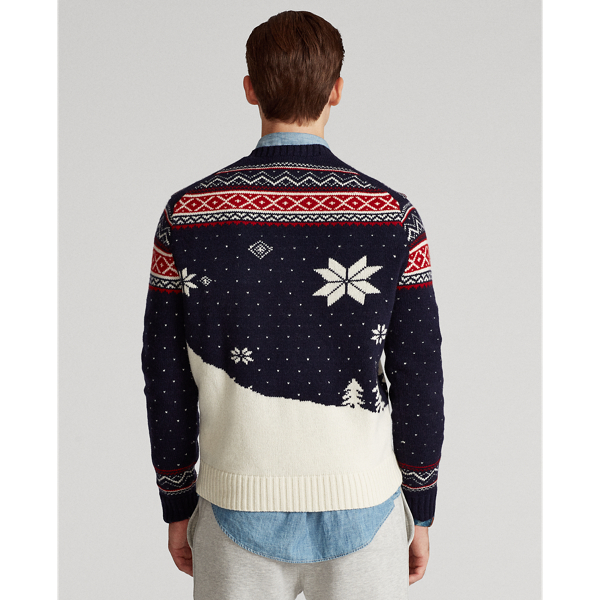 Navy Ski Bear Snowboarding Bear Jumper Polo Ralph Lauren 4