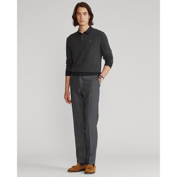 Charcoal Wool Polo-Collar Jumper Polo Ralph Lauren 4