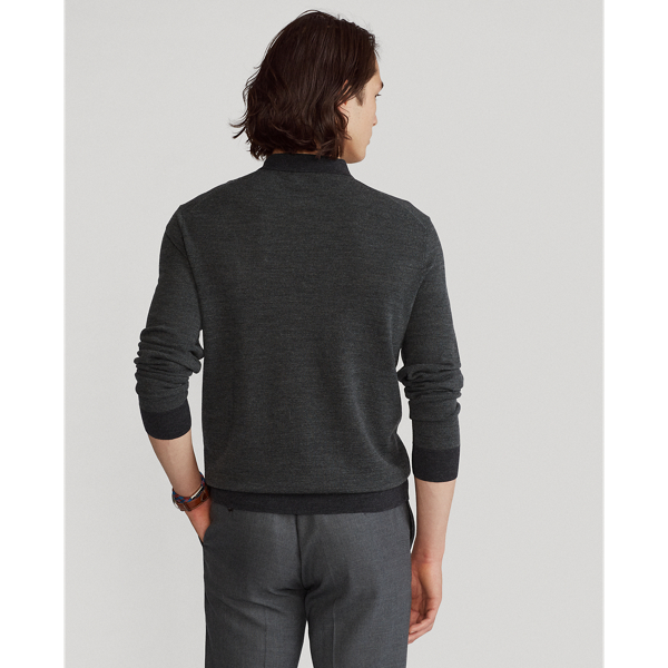Charcoal Wool Polo-Collar Jumper Polo Ralph Lauren 5