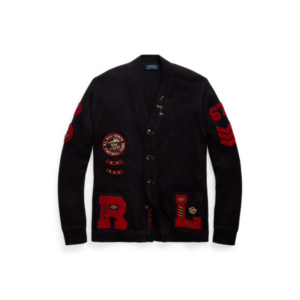 Cotton Letterman Cardigan for Men Ralph Lauren UY