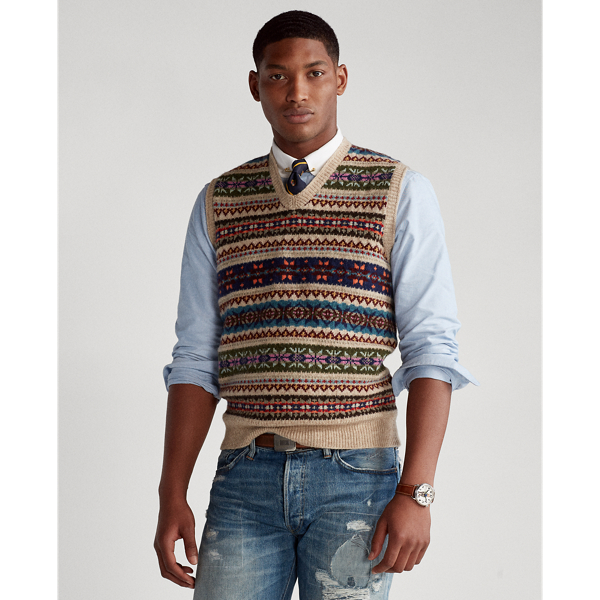 Ralph lauren fair isle vest hotsell